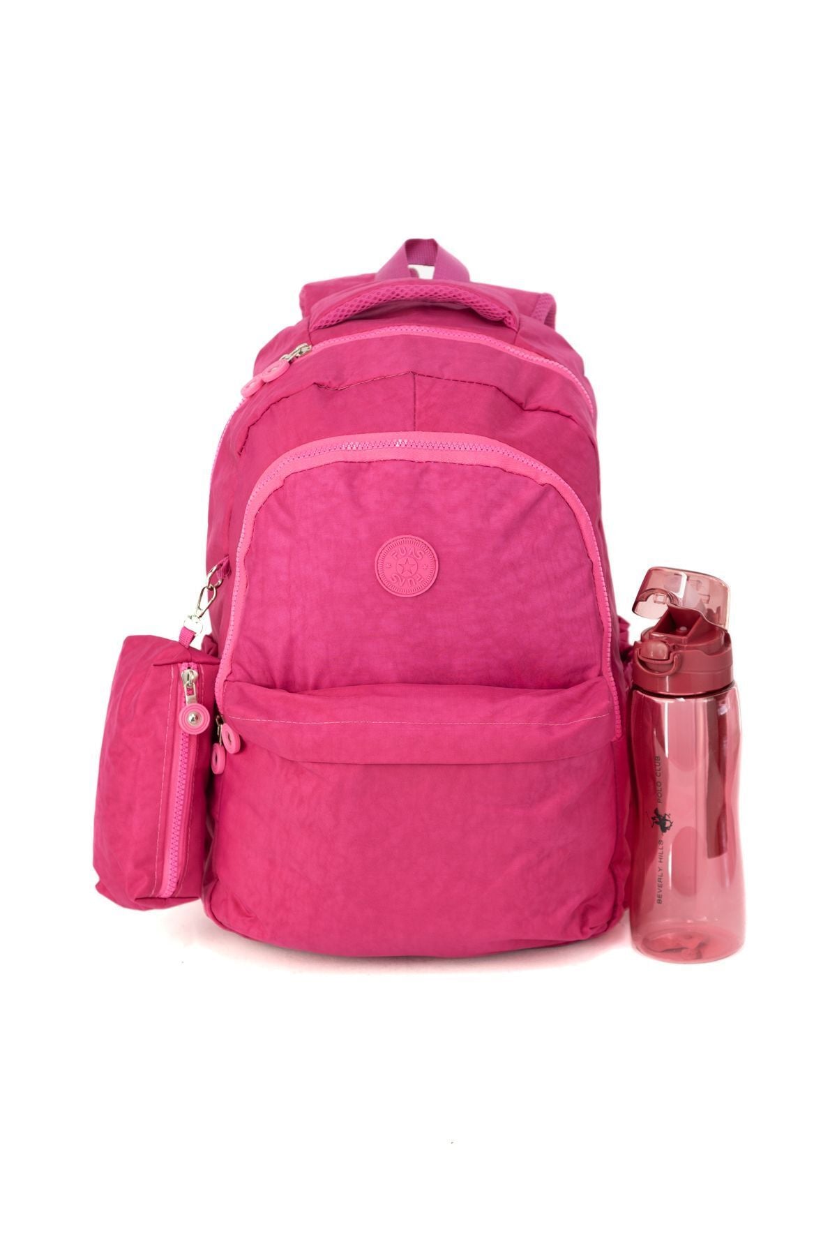 Kadın Okul Sırt Çantası Suluk ve Kalemlik Hediyeli Ortopedik Konforlu Terletmeyen Kumaş